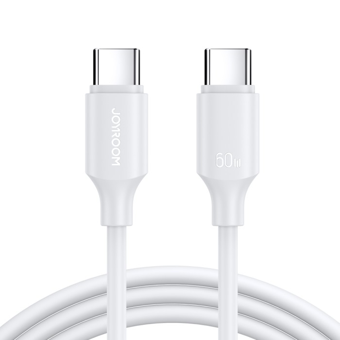 JOYROOM S-CC060A9 60W TYPE C-TYPE C 2M-WHITE - JOYROOM