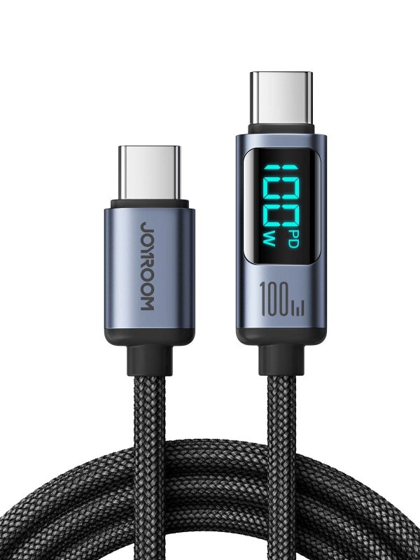 JOYROOM S-CC100A16 100W TYPE C-TYPE C 1.2M-BLACK - JOYROOM