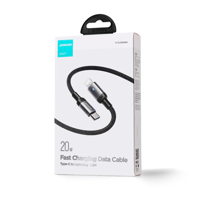 JOYROOM S-CL020A10 20W TYPE C-LIGHTNING 1.2M-BLACK - 6