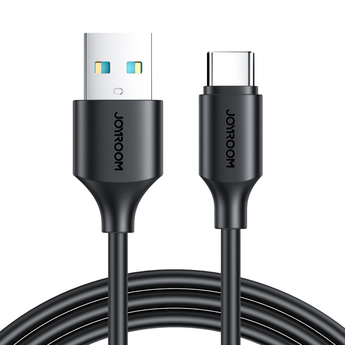 JOYROOM S-UC027A9 3A USB A-TYPE C 1M-BLACK - JOYROOM