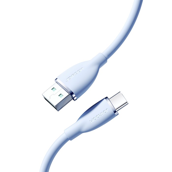 JOYROOM SA29-AC3 3A USB A-TYPE C 1.2M-BLUE - JOYROOM