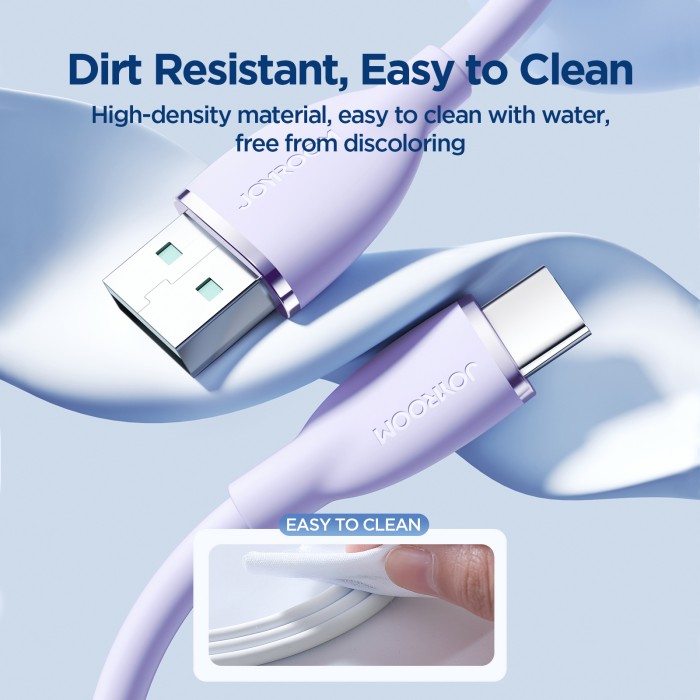 JOYROOM SA29-AC3 3A USB A-TYPE C 1.2M-PURPLE - 6