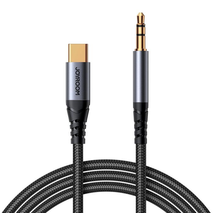 JOYROOM SY-A07 TYPE C - 3.5MM 1.2M CABLE-BLACK - JOYROOM