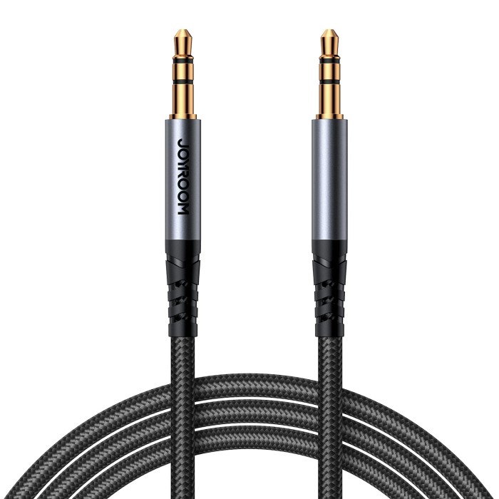 JOYROOM SY-A08 3.5MM MALE - 3.5MM MALE 1.2M-BLACK - JOYROOM