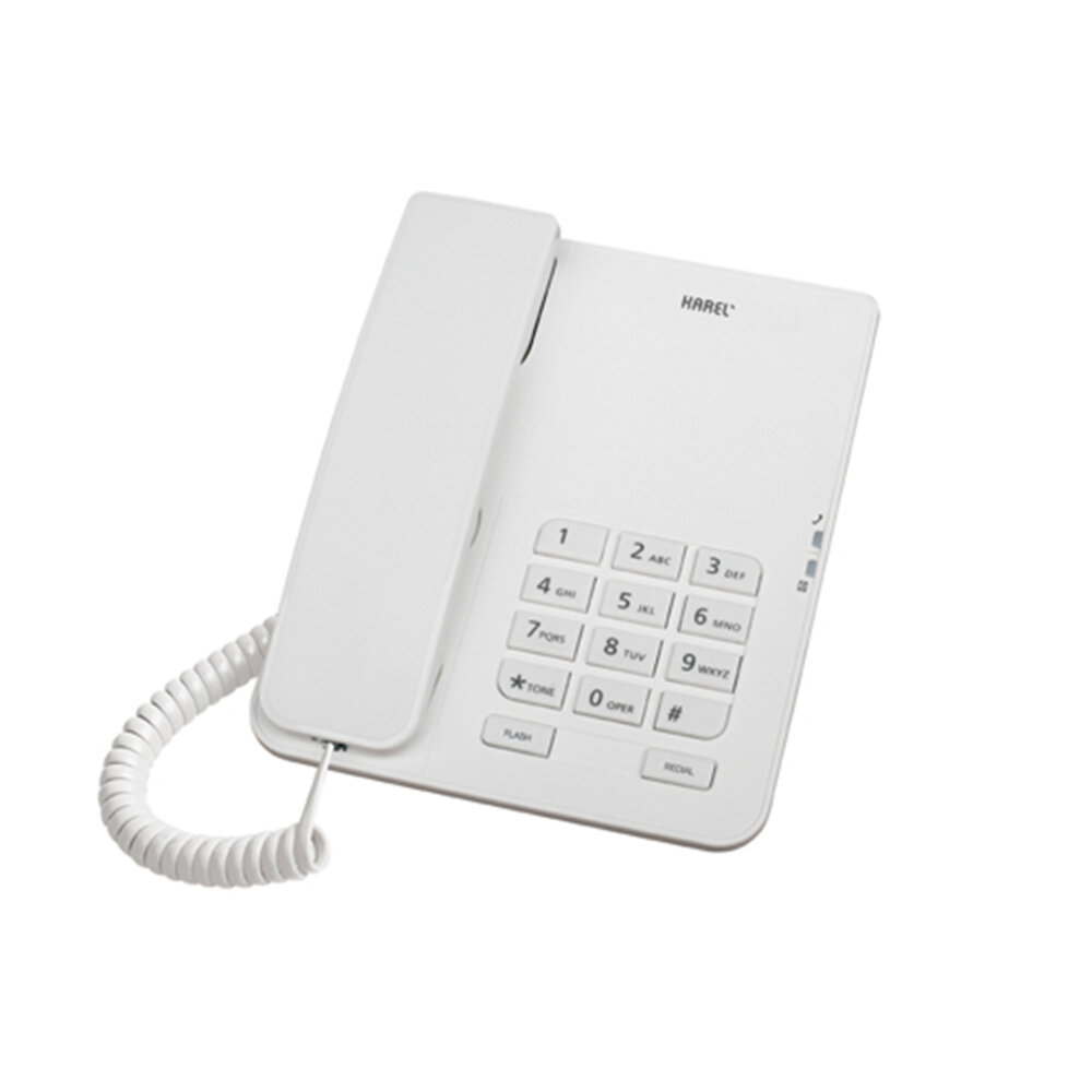 KAREL TM140 BEYAZ ANALOG TELEFON CID - 1