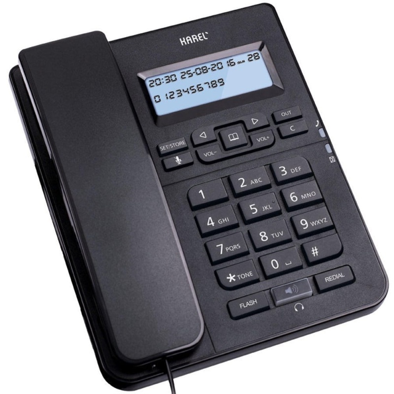 KAREL TM145 SİYAH ANALOG TELEFON CID - KAREL