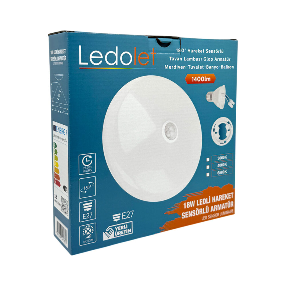 LEDOLET 18W SENSÖRLÜ UFO LAMBA - 3