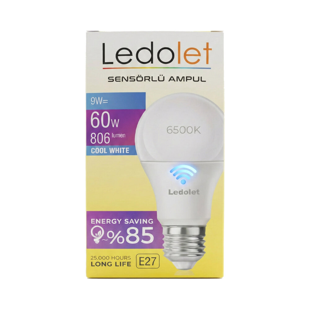 LEDOLET IŞIK SENSÖRLÜ 9W LED AMPUL - 1