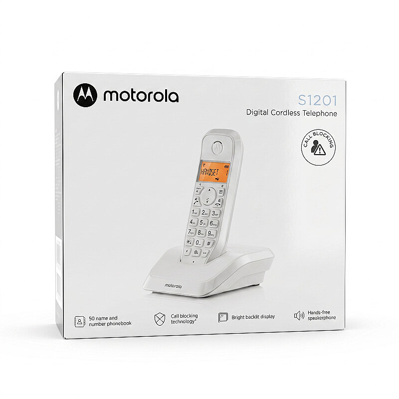 MOTOROLA S1201W TELSİZ TELEFON BEYAZ - 2