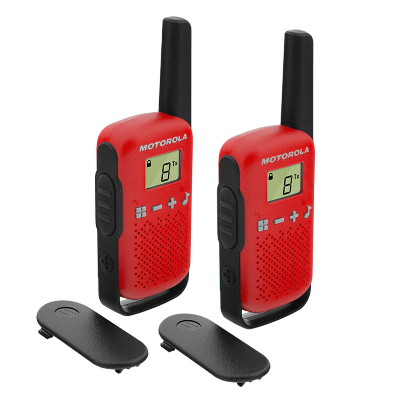 MOTOROLA T42 TELSİZ İKİLİ SET KIRMIZI - MOTOROLA