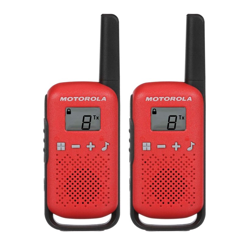 MOTOROLA T42 TELSİZ İKİLİ SET KIRMIZI - 2