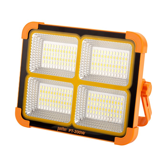 PANTHER PT-200W USB ŞARJLI SOLAR PROJEKTÖR - 3