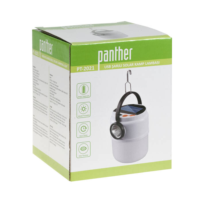 PANTHER PT-2021 USB ŞARJLI SOLAR KAMP LAMBASI - 3