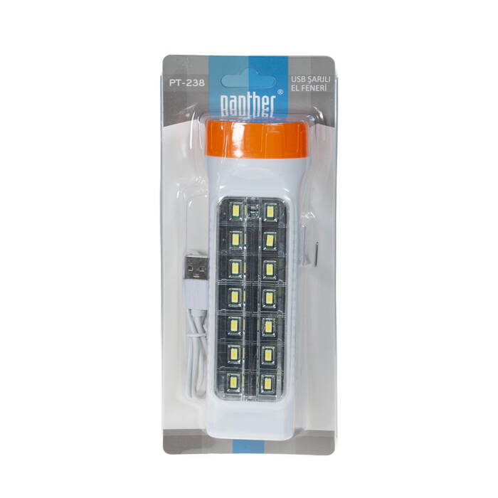 PANTHER PT-238 USB ŞARJLI EL FENERİ - 3