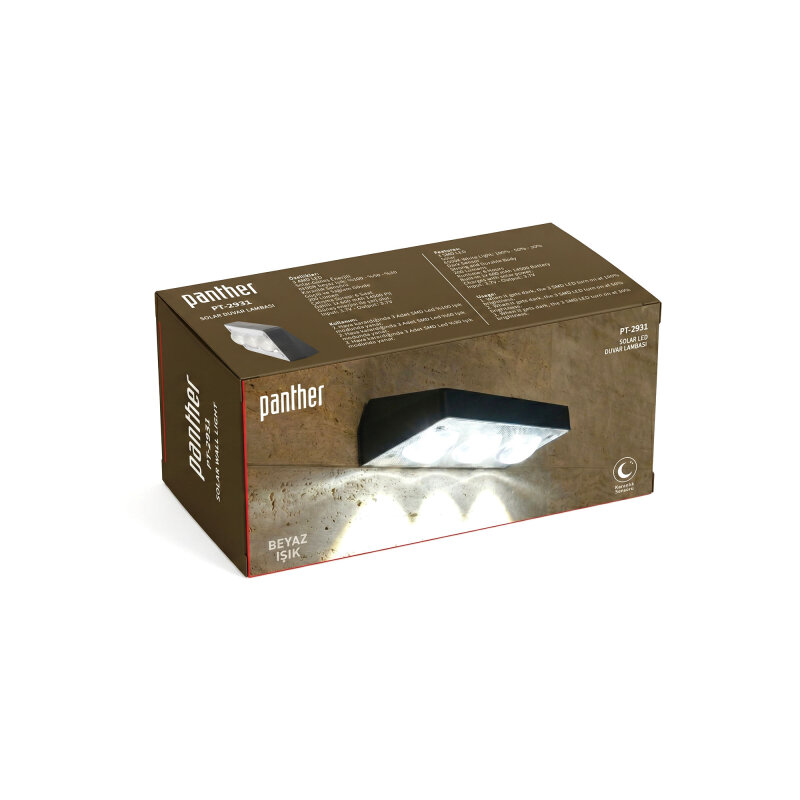 PANTHER PT-2931 SOLAR LED DUVAR LAMBASI - 3