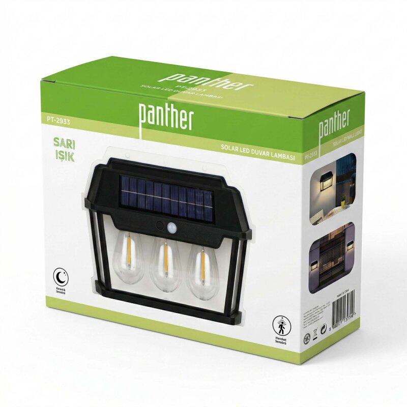 PANTHER PT-2933 SOLAR LED DUVAR LAMBASI - 6