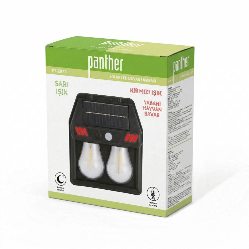 PANTHER PT-2972 SOLAR LED DUVAR LAMBASI - 5