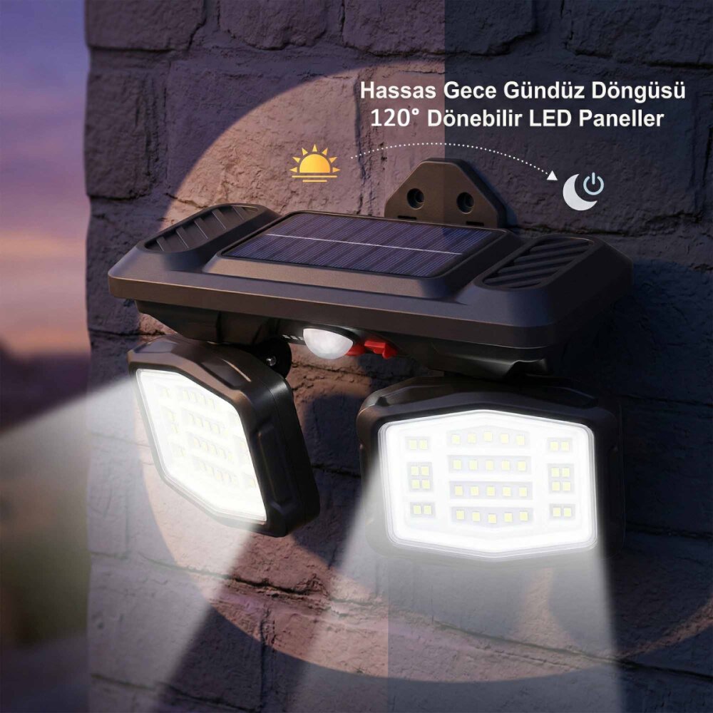 PANTHER PT-2993 SOLAR LED DUVAR LAMBASI - 3