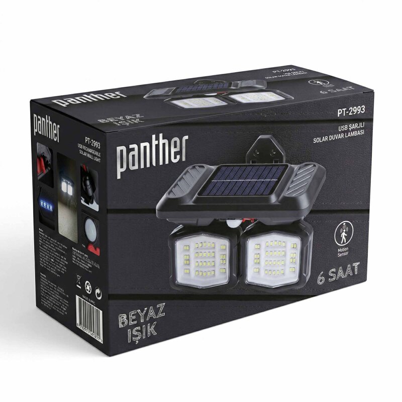 PANTHER PT-2993 SOLAR LED DUVAR LAMBASI - 5