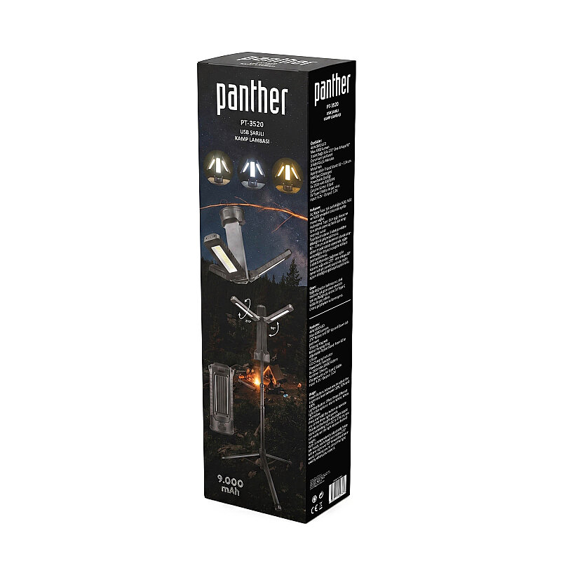 PANTHER PT-3520 USB ŞARJLI KAMP LAMBASI - 5