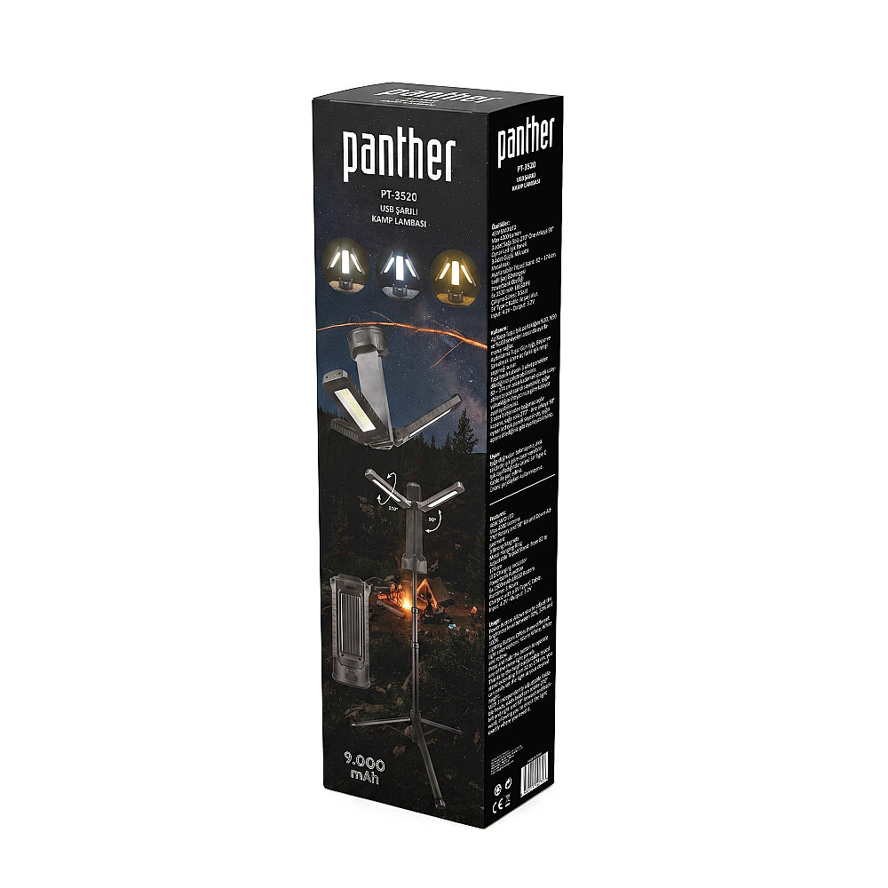 PANTHER PT-3520 USB ŞARJLI KAMP LAMBASI - 5