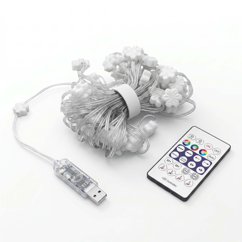 PANTHER PT-357 USB LED IŞIK 9M PASTEL FLOWER - 1