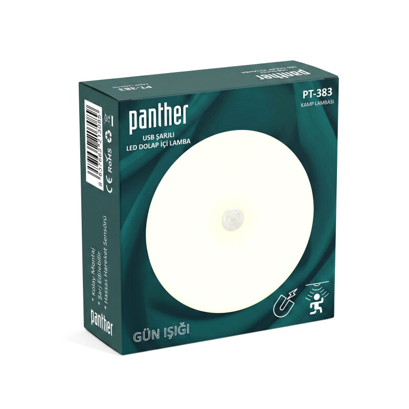 PANTHER PT-383 USB ŞARJLI DOLAP İÇİ LAMBA - 3