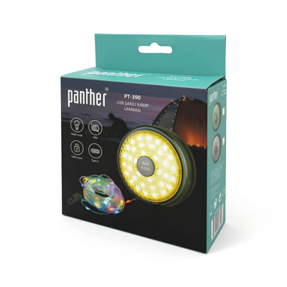 PANTHER PT-390 USB ŞARJLI KAMP LAMBASI - 5