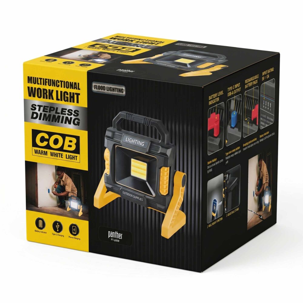 PANTHER PT-400W USB ŞARJLI KAMP LAMBASI - 6
