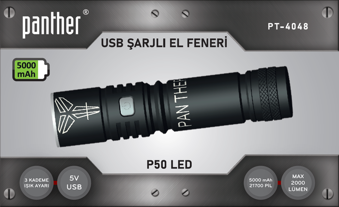 Panther - PANTHER PT-4048 USB ŞARJLI FENER