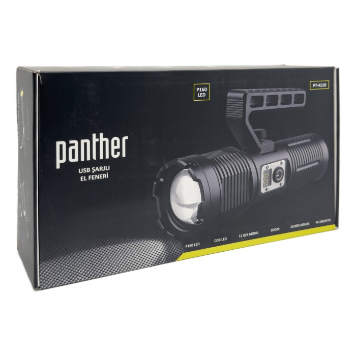 PANTHER PT-4110 USB ŞARJLI EL FENERİ - 5