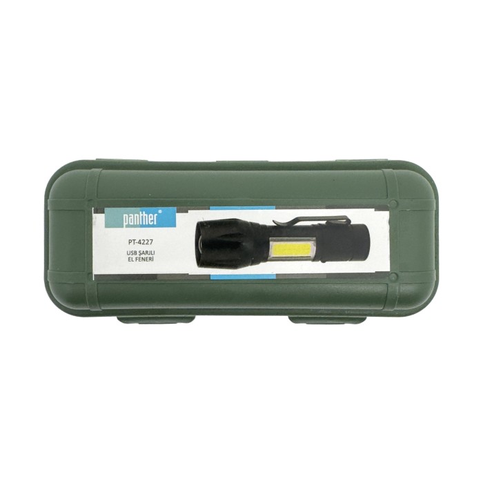 PANTHER PT-4227 USB ŞARJLI EL FENERİ - 2