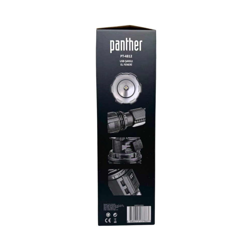 PANTHER PT-4812 USB ŞARJLI EL FENERİ - 8