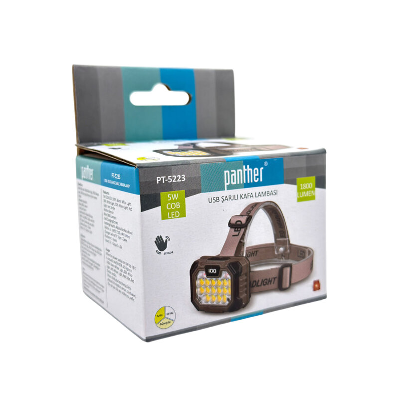 PANTHER PT-5223 USB ŞARJLI KAFA LAMBASI - 5