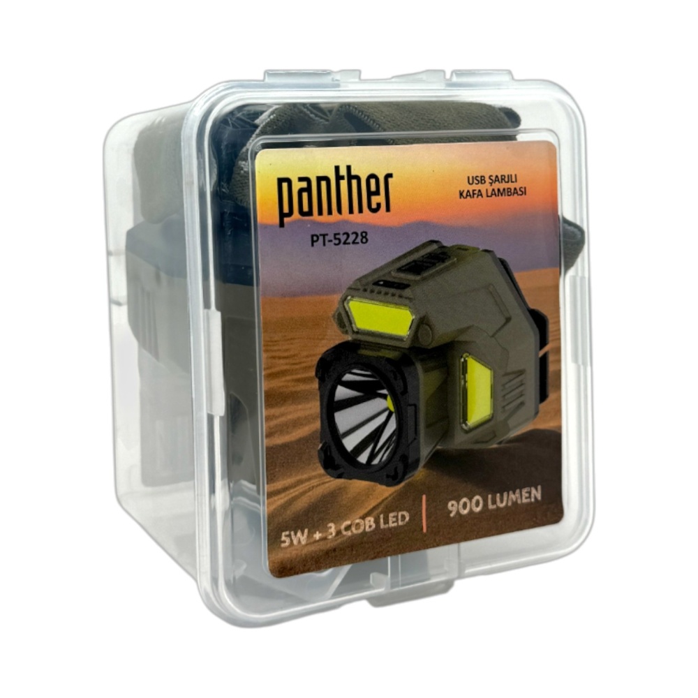 PANTHER PT-5228 USB ŞARJLI KAFA LAMBASI - 3