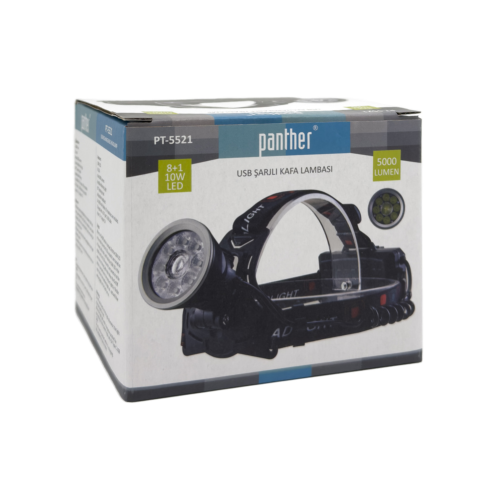 PANTHER PT-5521 USB ŞARJLI KAFA LAMBASI - 4