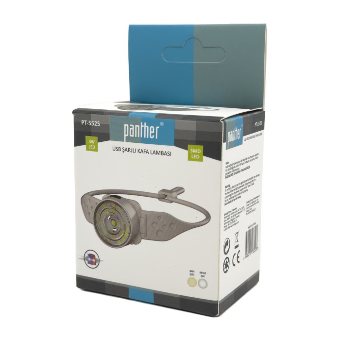 PANTHER PT-5525 USB ŞARJLI KAFA LAMBASI - 3