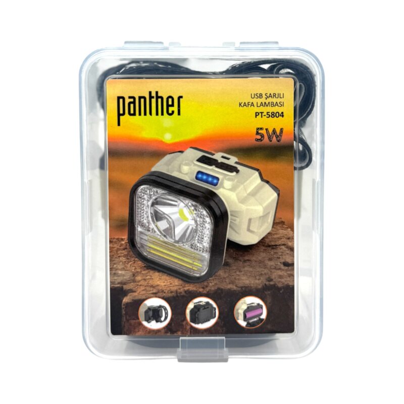 PANTHER PT-5804 USB ŞARJLI KAFA LAMBASI - 10