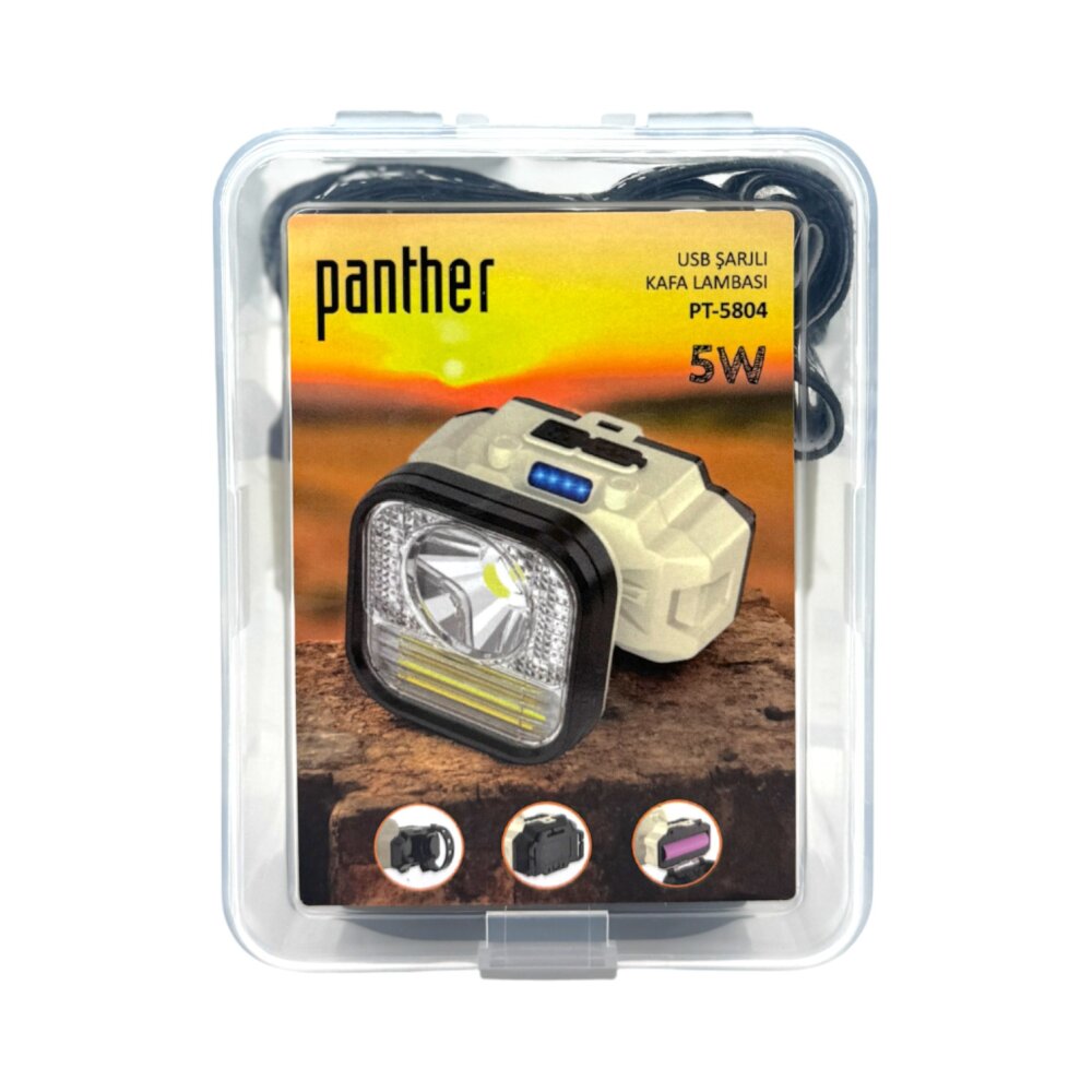 PANTHER PT-5804 USB ŞARJLI KAFA LAMBASI - 10
