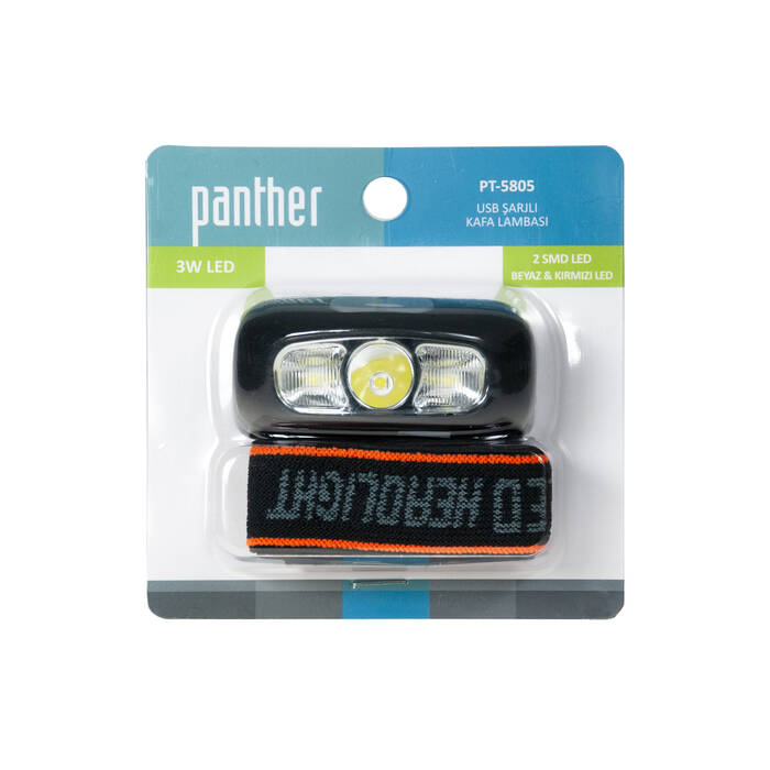 PANTHER PT-5805 USB ŞARJLI KAFA LAMBASI - 3