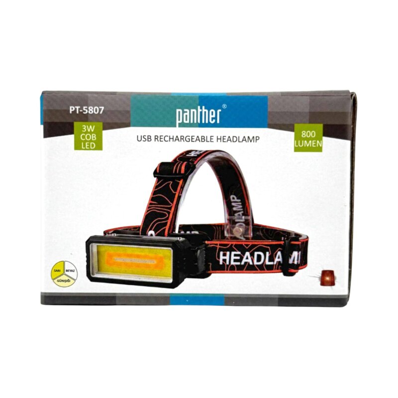 PANTHER PT-5807 USB ŞARJLI KAFA LAMBASI - 10