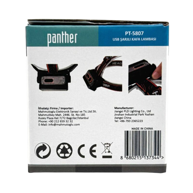 PANTHER PT-5807 USB ŞARJLI KAFA LAMBASI - 12