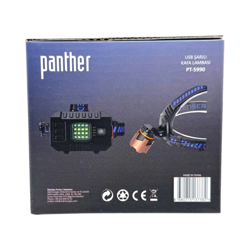PANTHER PT-5990 USB ŞARJLI KAFA LAMBASI - 11