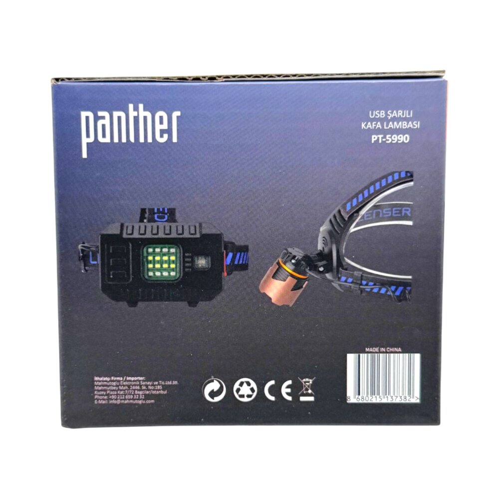 PANTHER PT-5990 USB ŞARJLI KAFA LAMBASI - 11