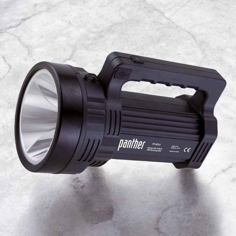 PANTHER PT-6213 USB ŞARJLI SOLAR EL FENERİ - Panther