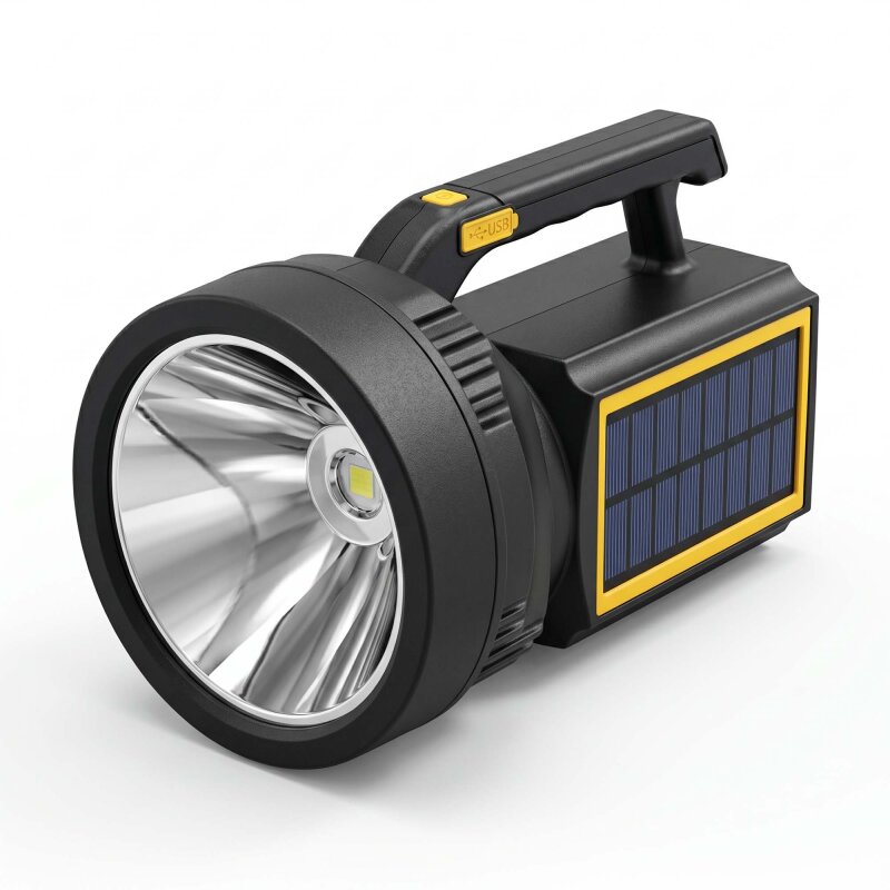 PANTHER PT-6216 USB ŞARJLI SOLAR EL FENERİ - 1