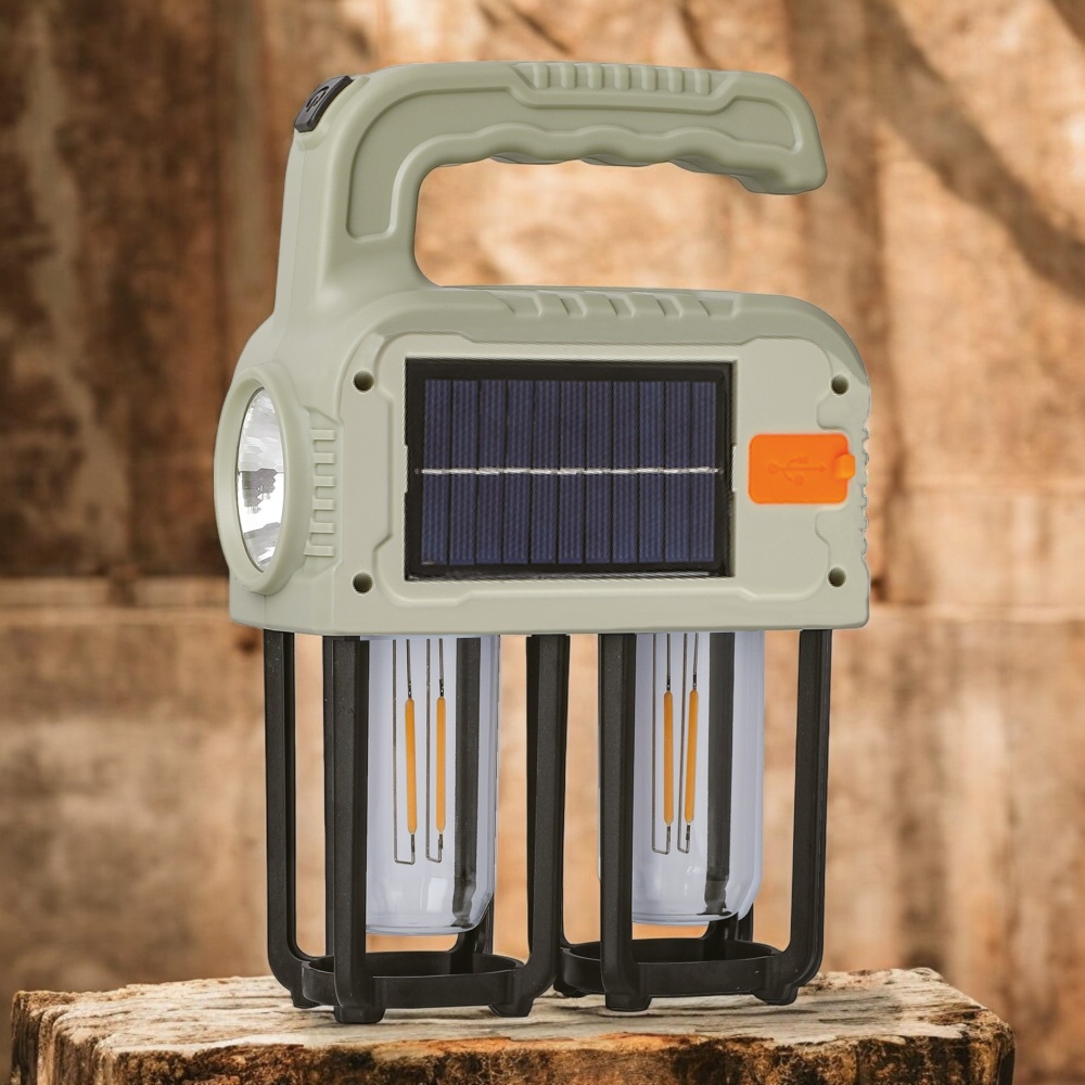 PANTHER PT-6219 USB ŞARJLI SOLAR EL FENERİ - 2