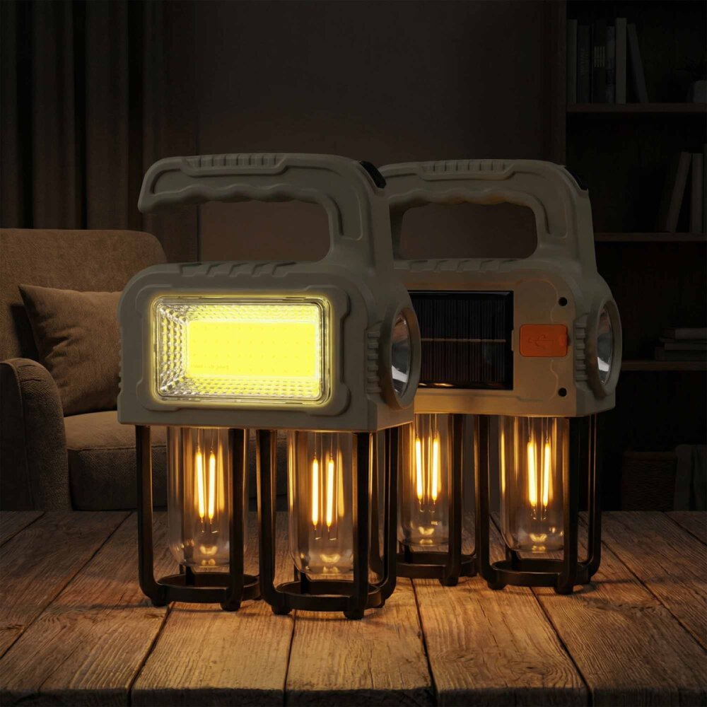 PANTHER PT-6219 USB ŞARJLI SOLAR EL FENERİ - 4