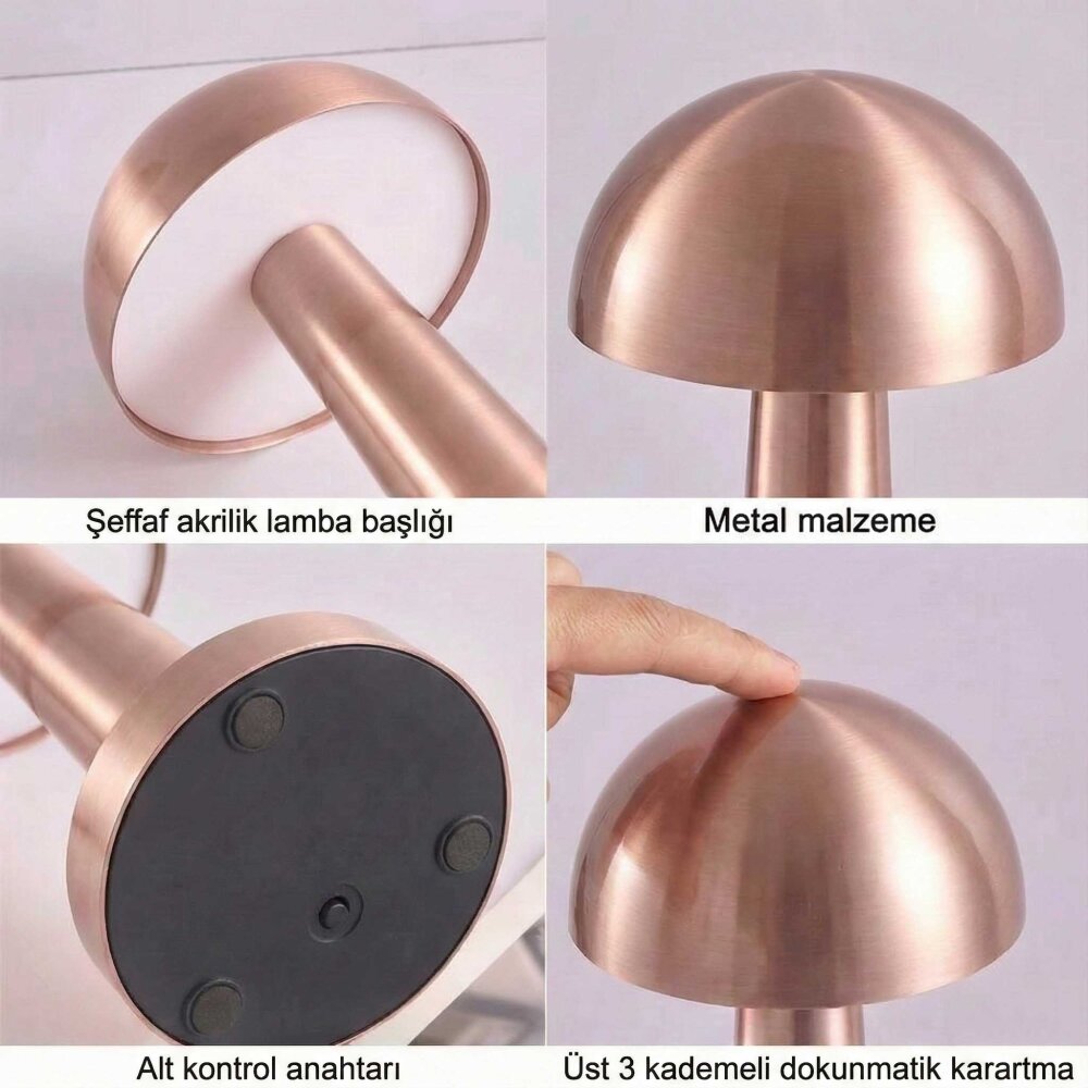 PANTHER PT-700 ROSE USB ŞARJLI MASA LAMBASI - 4