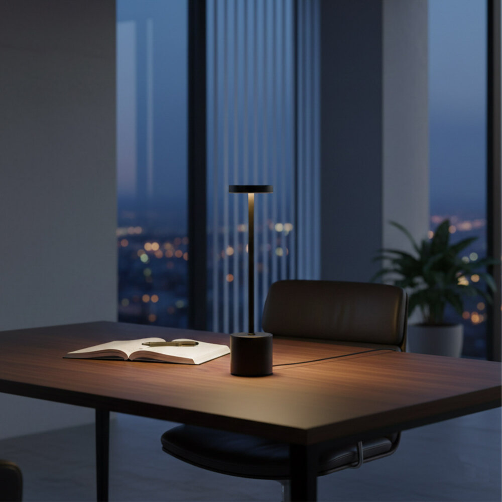 PANTHER PT-704 SİYAH USB ŞARJLI MASA LAMBASI - 2